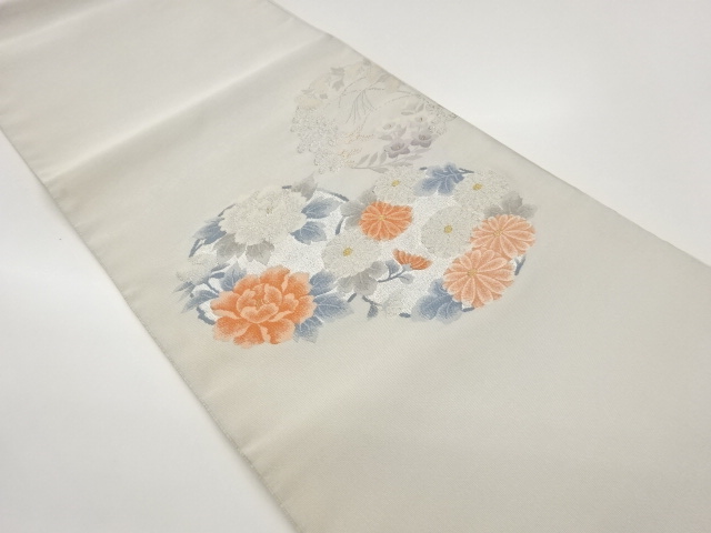 JAPANESE NAGOYA OBI / WOVEN FLOWER
